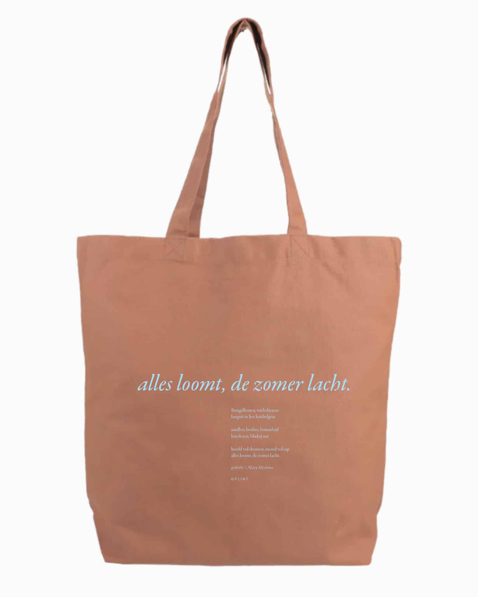 Tas alles loomt2 Gedichtentas 'alles loomt, de zomer lacht.' - Afbeelding 1